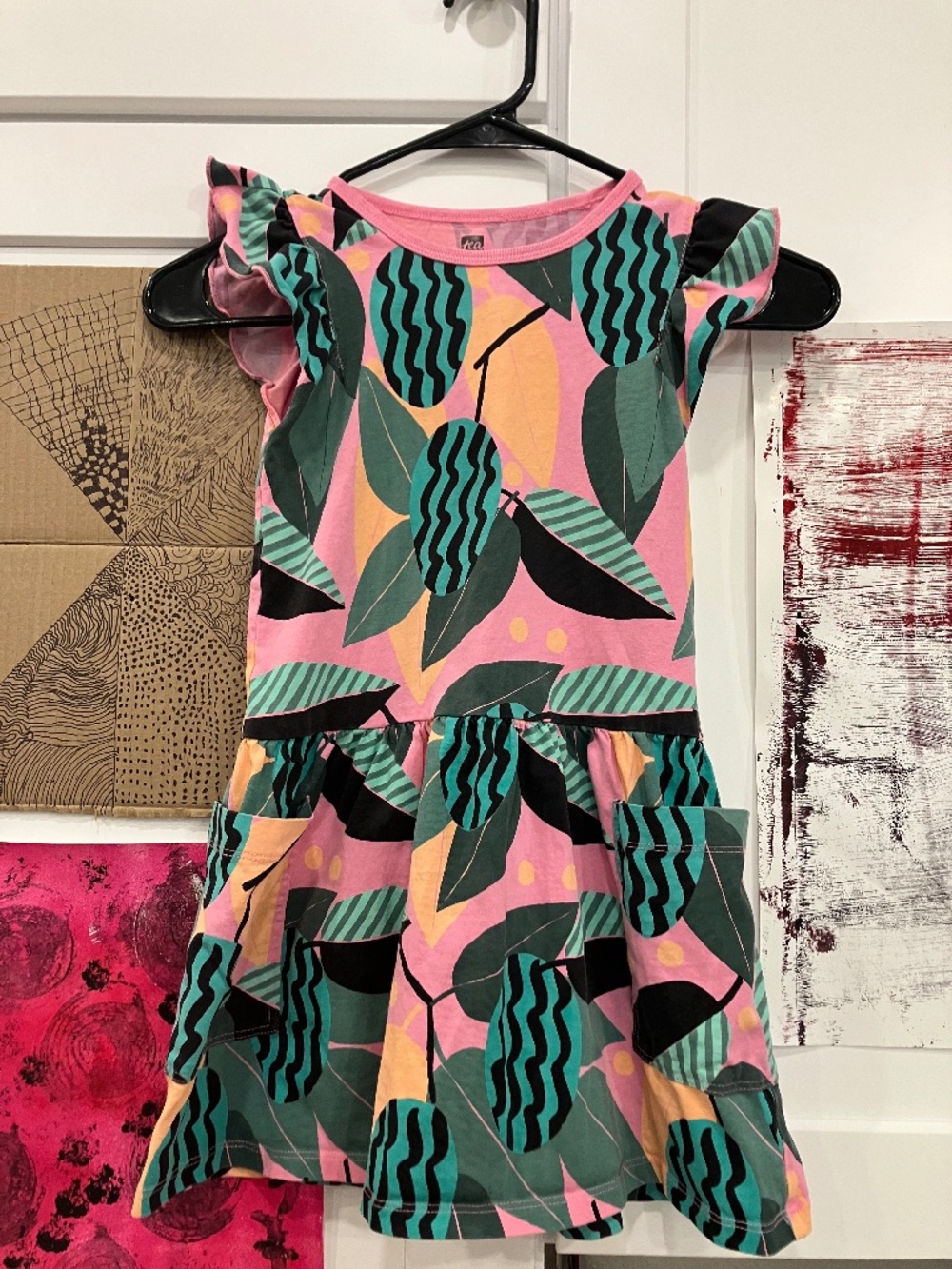 TEA collection dress, little girl size 6